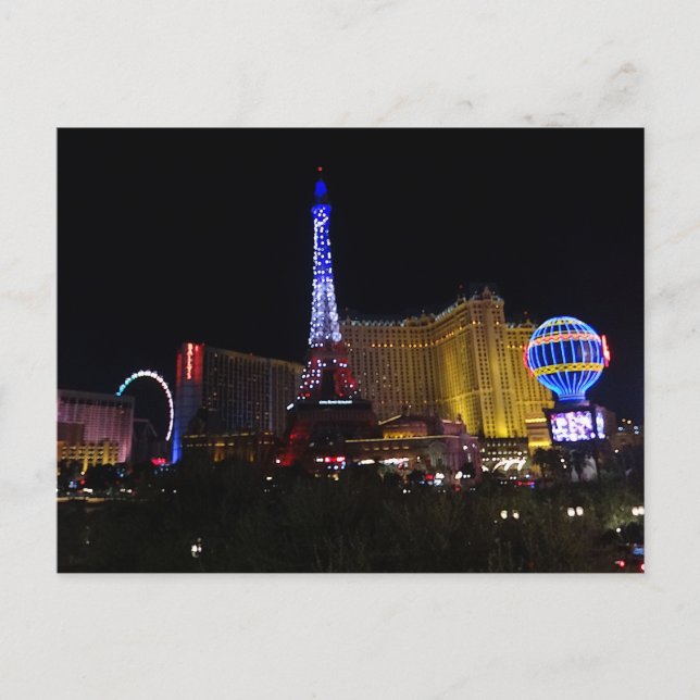 Postal Paris Las Vegas Hotel & Casino #6 Postcard (Anverso)