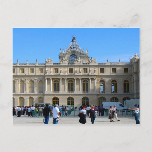 Postal París, Louvre (Anverso)