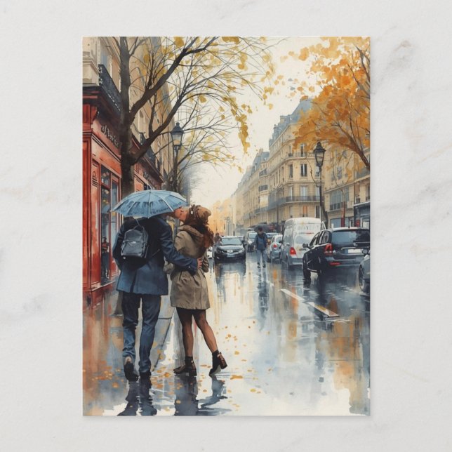 Postal Paris Love (Anverso)