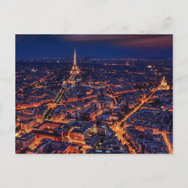 Postal Paris lumières (Anverso)