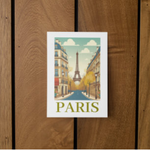 Postal París minimalista Francia Torre Eiffel parisina 