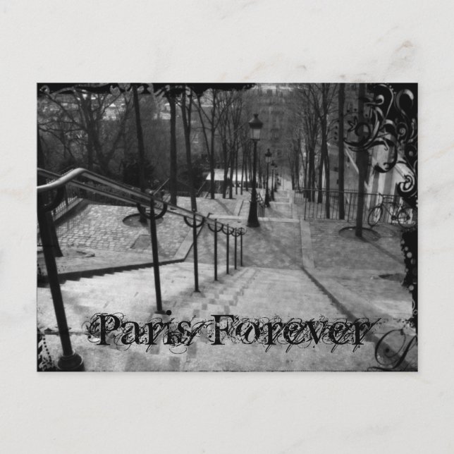 Postal París - Montmartre (Anverso)