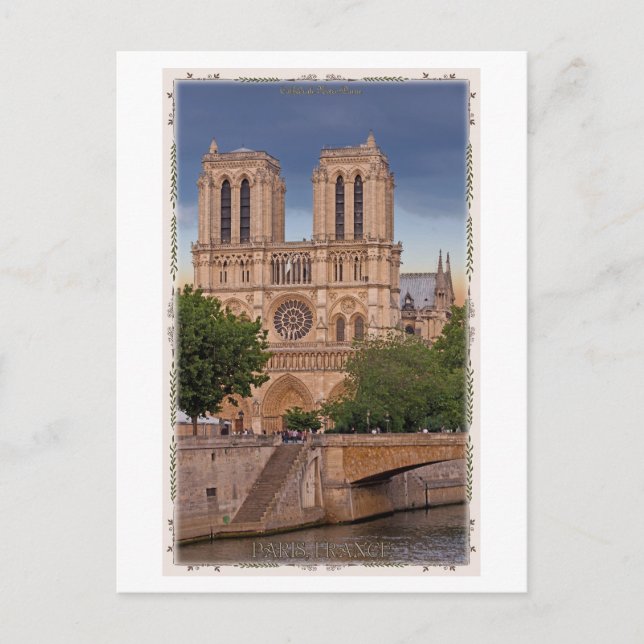 Postal París - Notre Dame (Anverso)