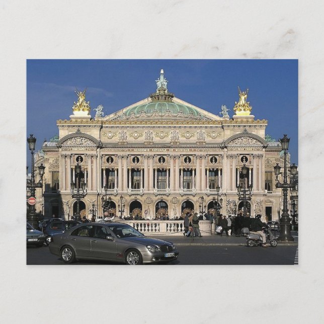 Postal París - Op � ra national - (Anverso)