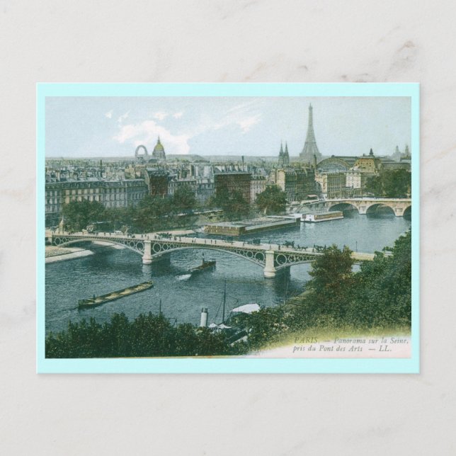 Postal Paris Panorama Vintage (Anverso)