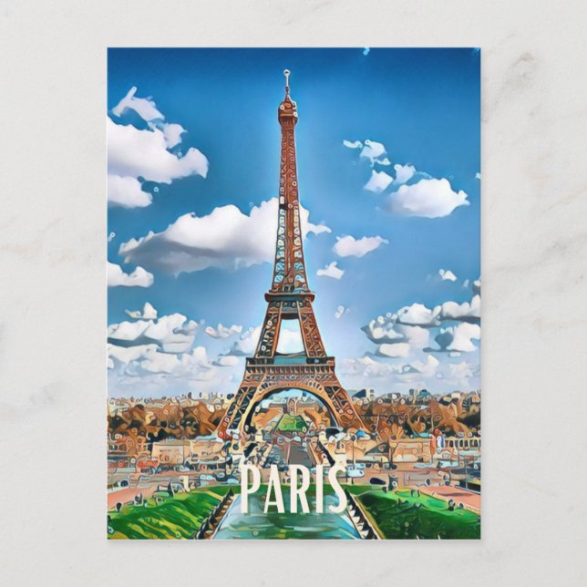 Postal Paris Photo Vintage  (Anverso)