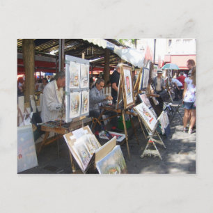 Postal París - Place du Tertre-Montmartre -