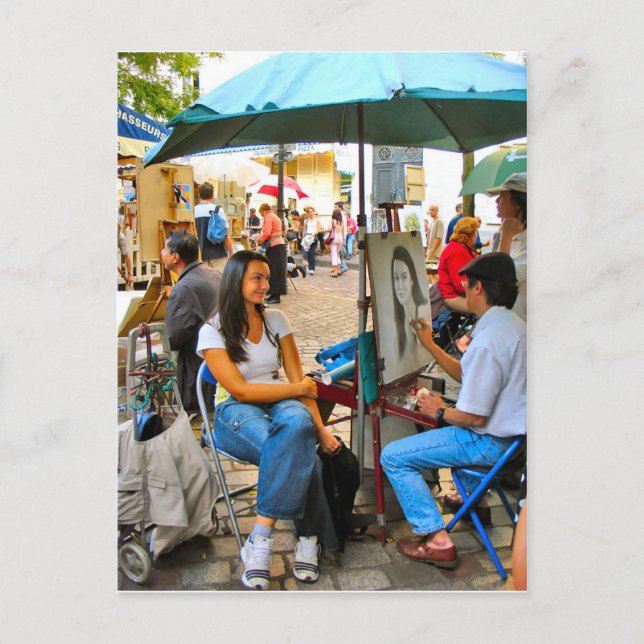 Postal París, Plaza de Teatro, Montmatre 9 (Anverso)