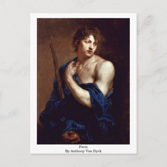 Postal París Por Anthony Van Dyck (Anverso)