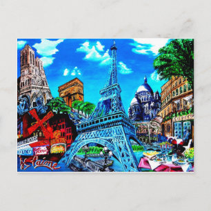 Postal Paris Postkarte