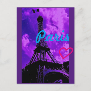 Postal París Púrpura