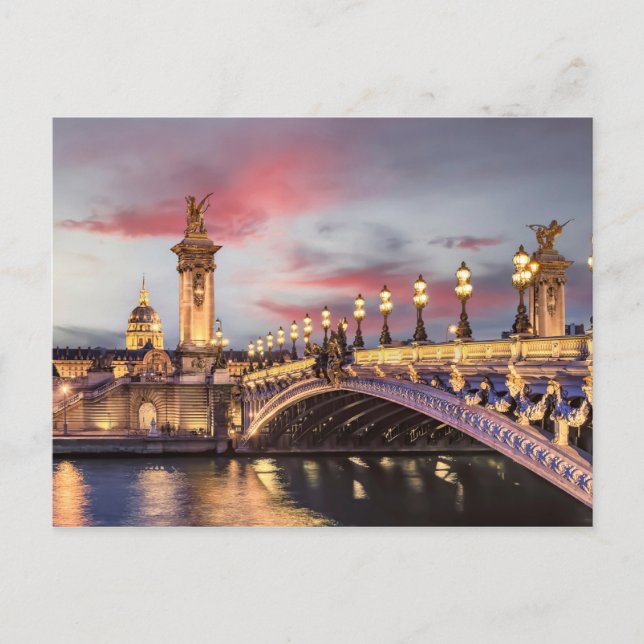 Postal París romántico (Anverso)