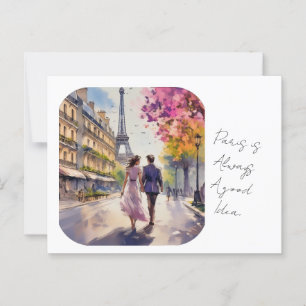 Postal París siempre es una buena idea Postcard