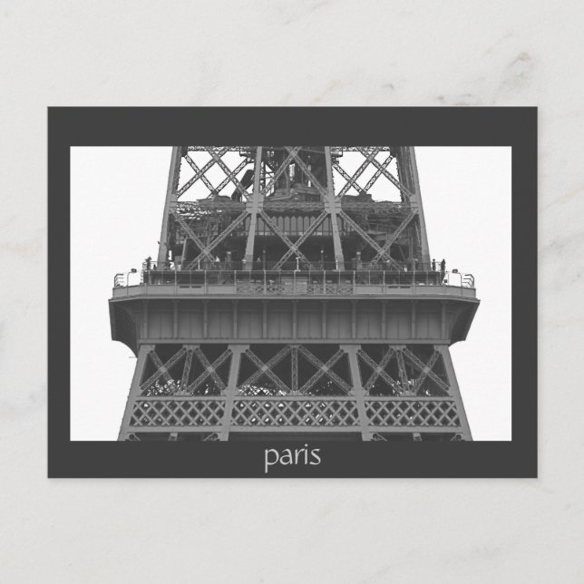 Postal París: Torre Eiffel (Anverso)