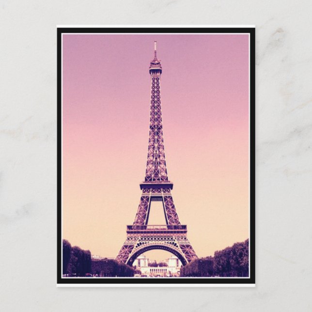 Postal París - Torre Eiffel (Anverso)