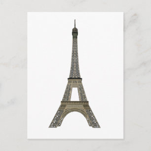 Postal París: Torre Eiffel: Dibujo de vectores: