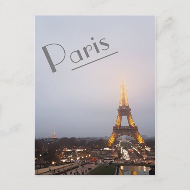 Postal París Twilight (Anverso)