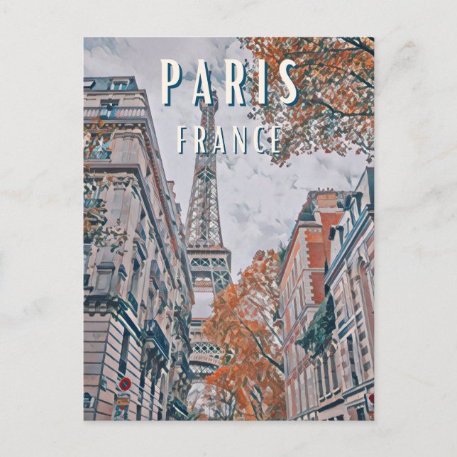 Postal Paris, ville de l'amour (Anverso)