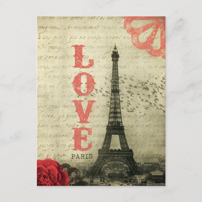 Postal París vintage (Anverso)