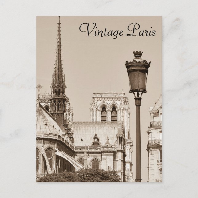 Postal París vintage (Anverso)