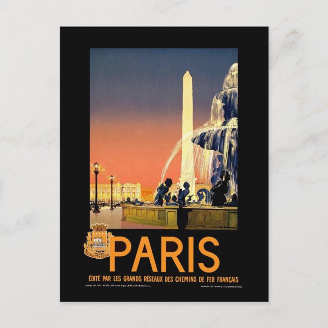 Postal París vintage (Anverso)