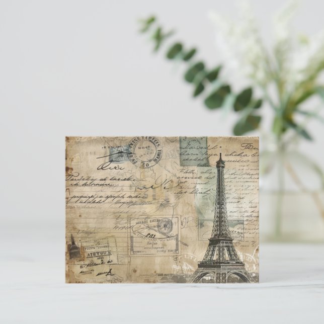 Postal París vintage (Anverso de pie)