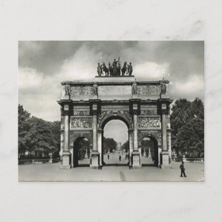 Postal París vintage, Etoile, Arc de Triumphe