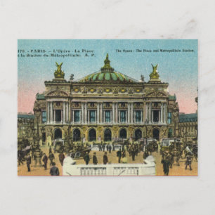 Postal París Vintage,   Ópera
