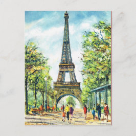 Postal París Vintage, Torre Eiffel