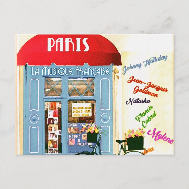 Postal Paris Vintage Travel Tourism Add (Anverso)