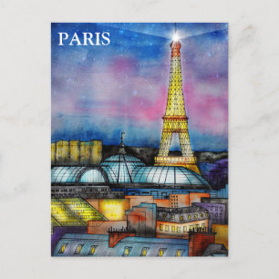 Postal Paris Vintage Travel Tourism Add Postcard