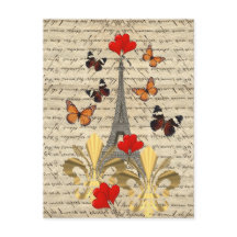 París vintage y mariposas
