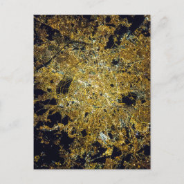 Postal París vue du ciel la nuit