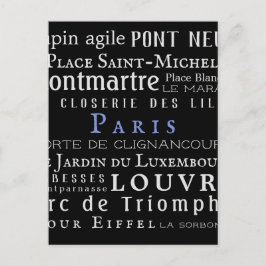 Postal París y sus puntos de referencia