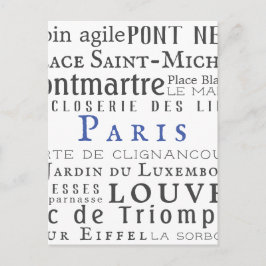 Postal París y sus puntos de referencia