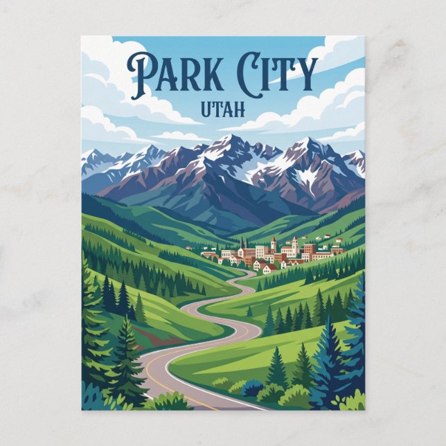 Postal Park City EE. UU. (Anverso)