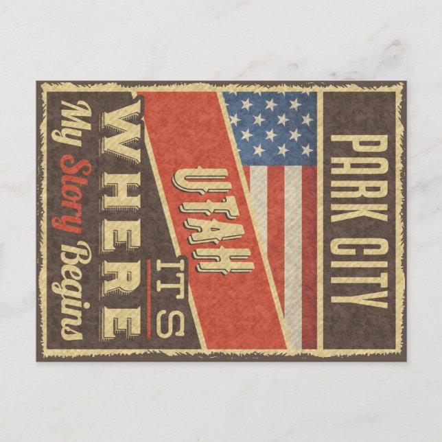 Postal Park City Utah (Anverso)