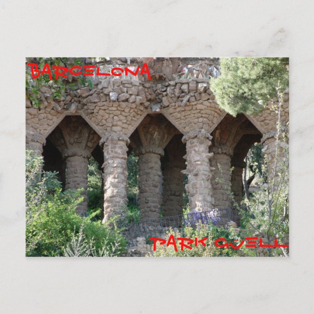 Postal Park Guell Barcelona (Anverso)