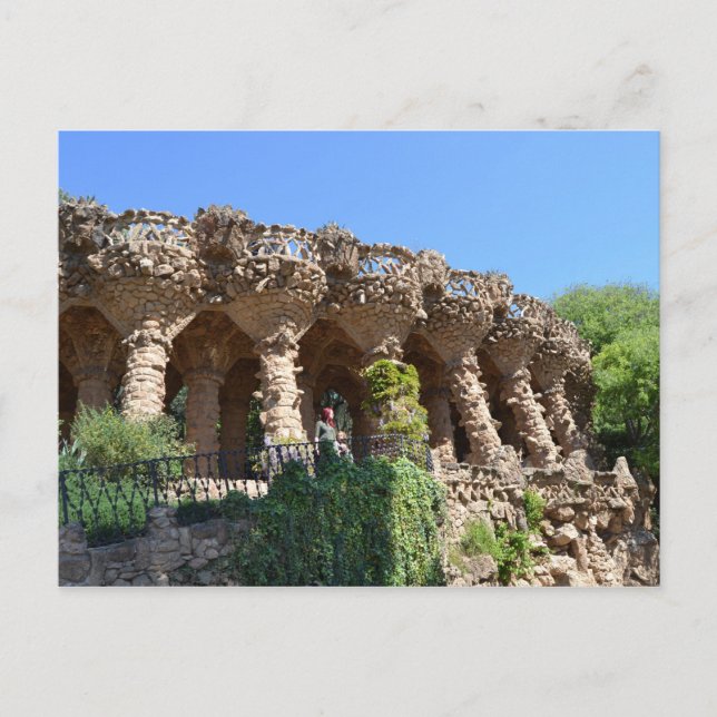 Postal Park Güell, Barcelona (Anverso)