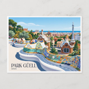 Postal Park Güell Barcelona España