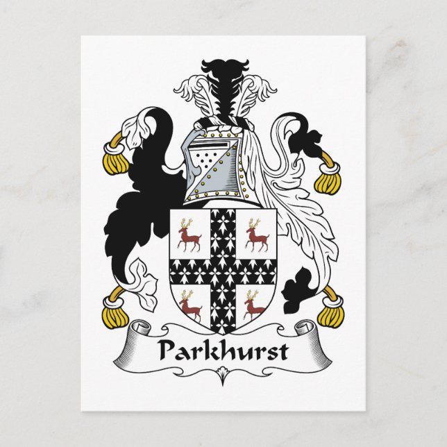 Postal Parkhurst Family Crest (Anverso)