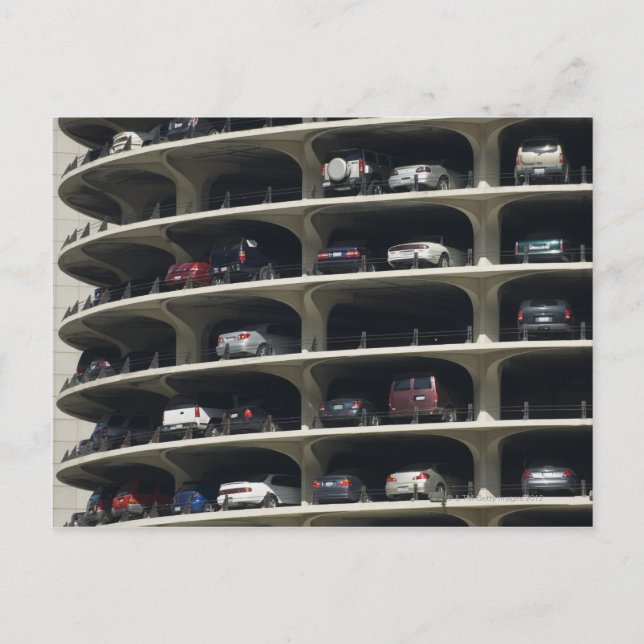 Postal Parking Garaje Marina City Chicago Illinois Estado (Anverso)