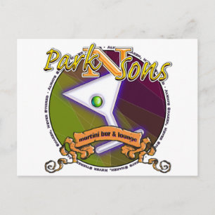 Postal Parkinsons Martini Bar Circle siempre sacudido