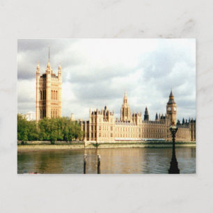 Postal Parlamento, Big Ben, paisaje del río Támesis