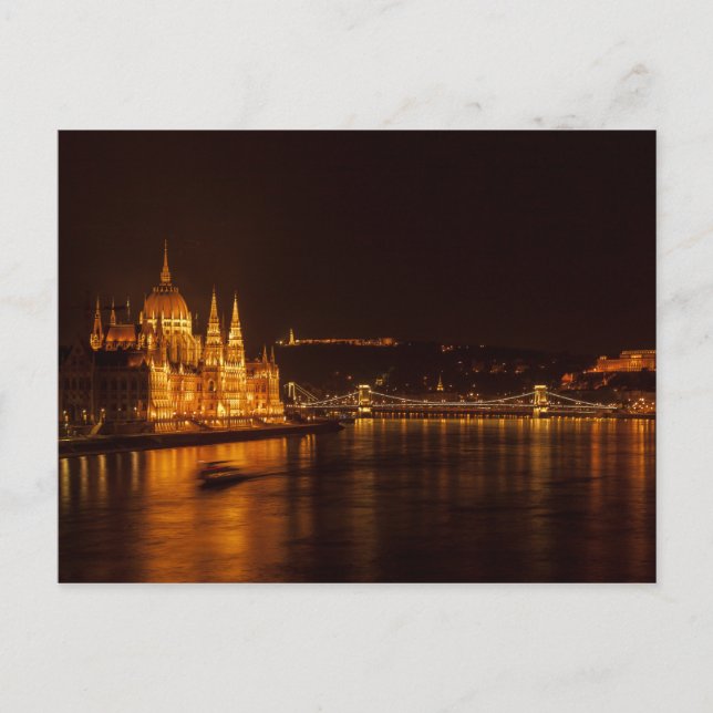Postal Parlamento de Budapest, Hungría (Anverso)