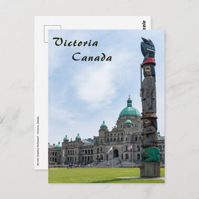 Postal Parlamento de Columbia Británica - Victoria, Canad (Anverso / Reverso)