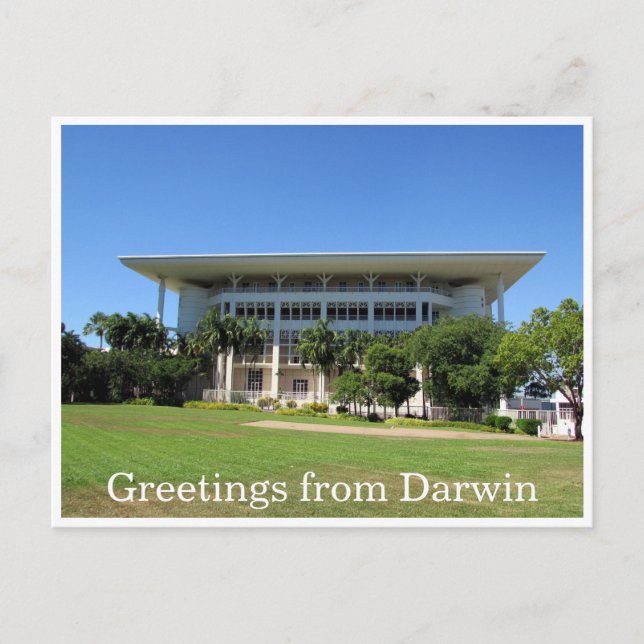 Postal parlamento de darwin (Anverso)