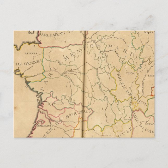 Postal Parlamento de Francia (Anverso)