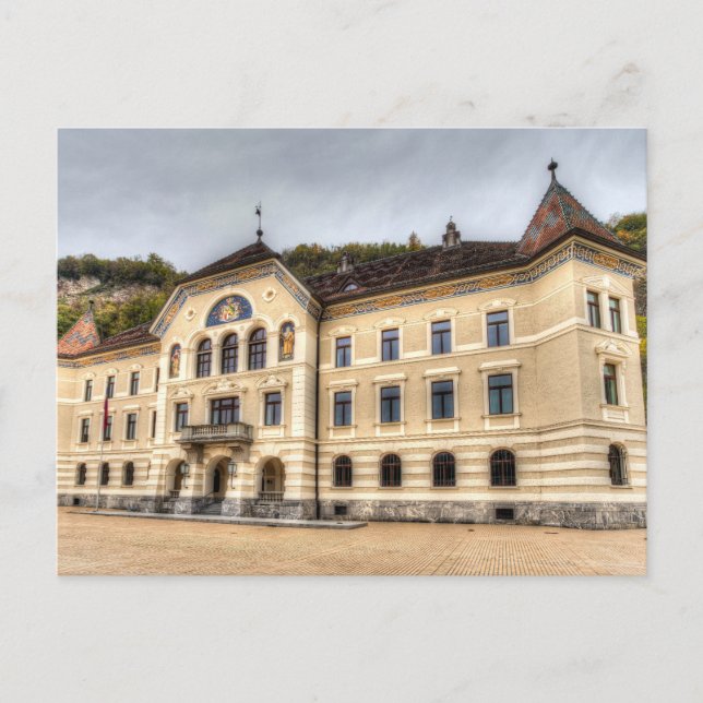 Postal Parlamento de Liechtenstein (Anverso)