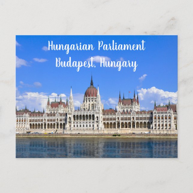 Postal Parlamento húngaro en el Danubio – Budapest (Anverso)